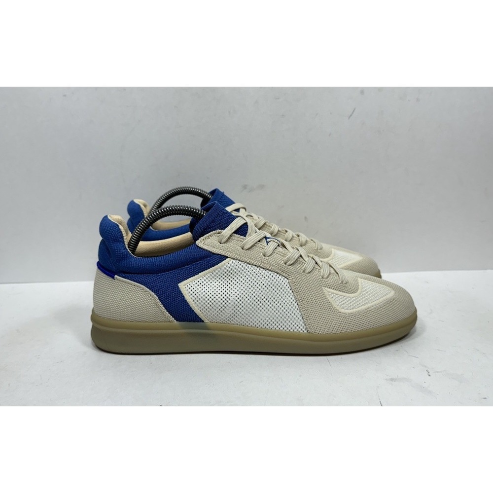 Rothy's The RS01 Mens Size 9 Casual Knitted Sneaker Shoes‎ Coastal Blue Cream